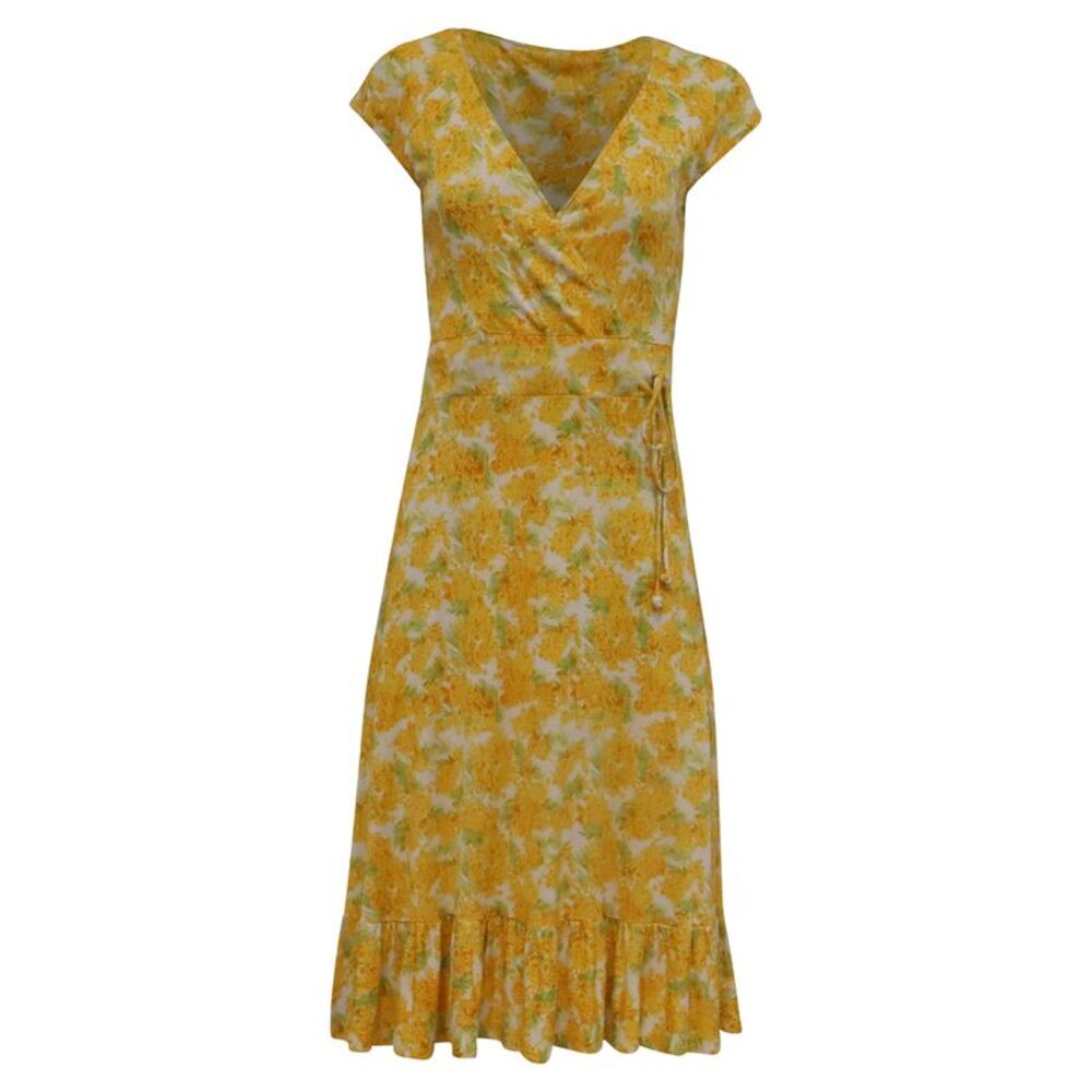 Diane von Furstenberg Summer Midi Dress in Multicolor Silk